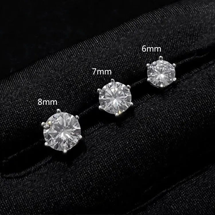 6 Prongs Stud Earrings | Prongs Stud Earrings | Ice Cream Jewelry Co.