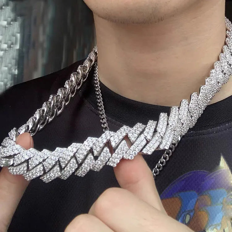 Diamond Row Necklace | Men's Row Necklace | Ice Cream Jewelry Co.