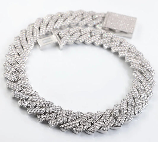 Diamond Row Necklace | Men's Row Necklace | Ice Cream Jewelry Co.