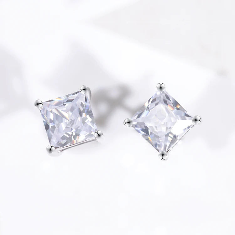 Princess Cut Earrings | Princess Stud Earrings | Ice Cream Jewelry Co.