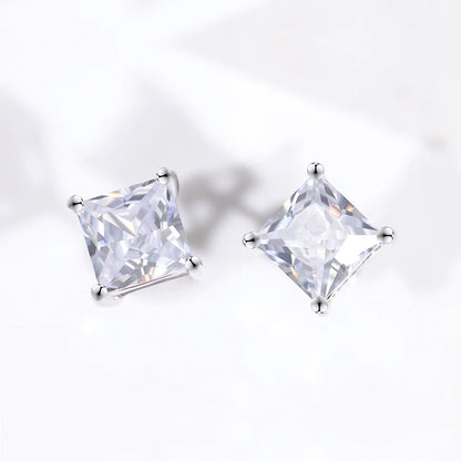 Princess Cut Earrings | Princess Stud Earrings | Ice Cream Jewelry Co.