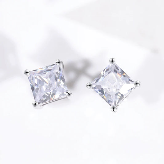 Princess Cut Earrings | Princess Stud Earrings | Ice Cream Jewelry Co.