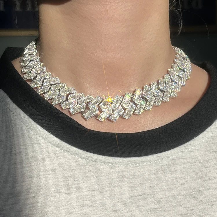 Luxury Baguette Necklace | Baguette Necklace | Ice Cream Jewelry Co.