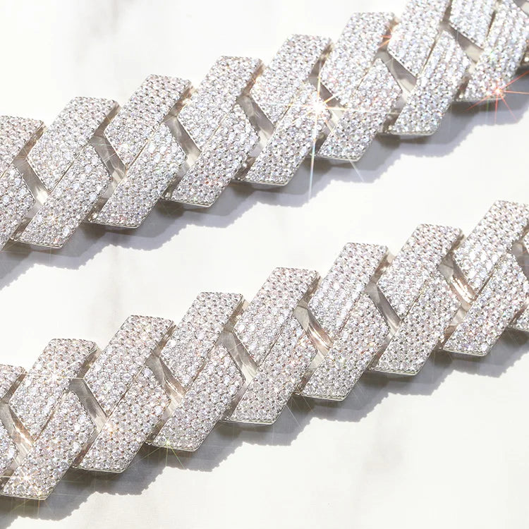 White Gold Necklace | Men's Gold Necklace | Ice Cream Jewelry Co.