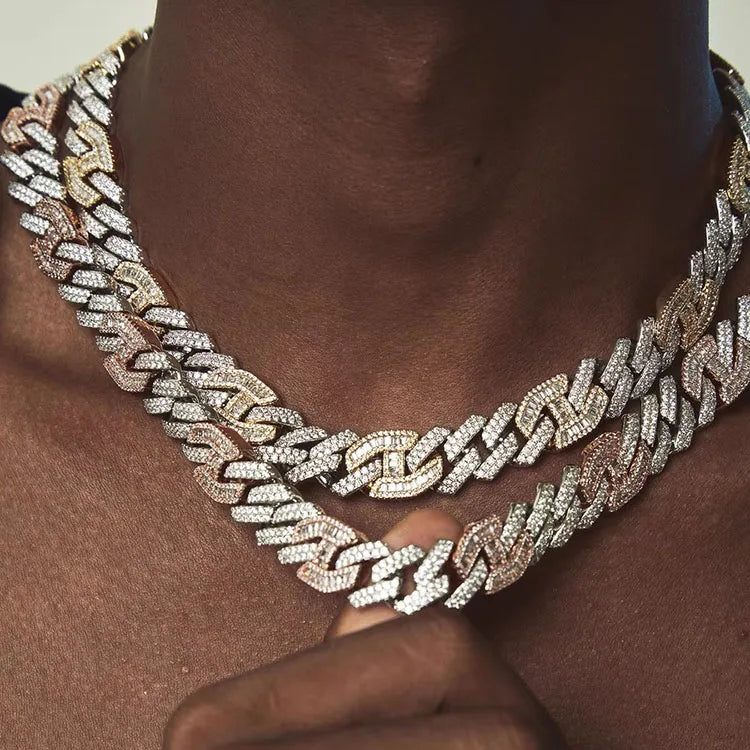 Men's Cuban Chain | White Gold Cuban Chain | Ice Cream Jewelry Co.