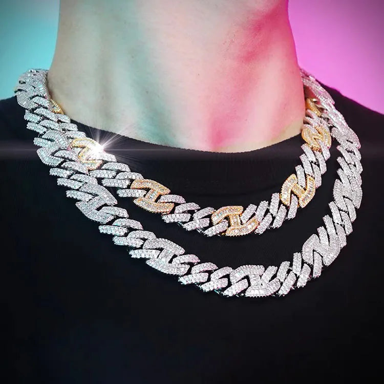 Men's Cuban Chain | White Gold Cuban Chain | Ice Cream Jewelry Co.