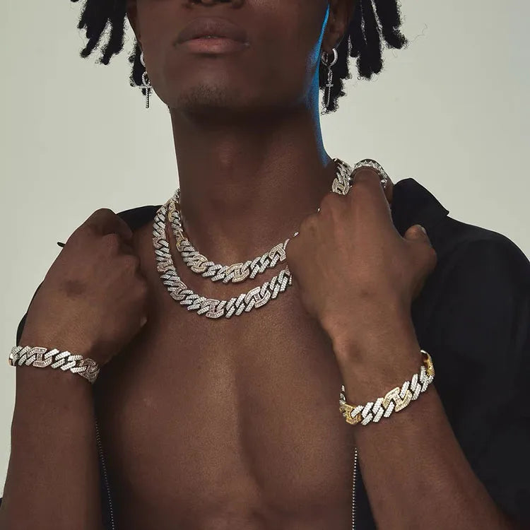Men's Cuban Chain | White Gold Cuban Chain | Ice Cream Jewelry Co.