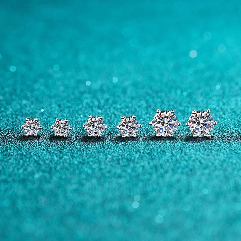 Prong White Gold Earring | Prong Solid Earring | Ice Cream Jewelry Co.