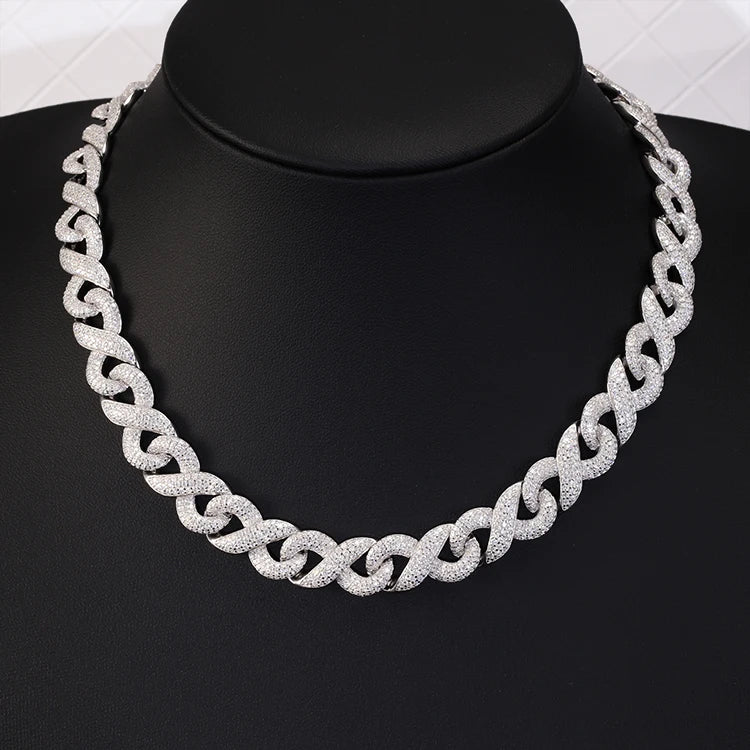 Iced Out Chain Necklace | Row Chain Necklace | Ice Cream Jewelry Co.