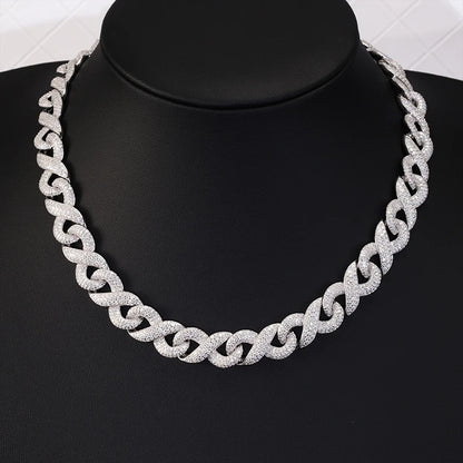 Iced Out Chain Necklace | Row Chain Necklace | Ice Cream Jewelry Co.