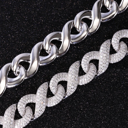 Iced Out Chain Necklace | Row Chain Necklace | Ice Cream Jewelry Co.