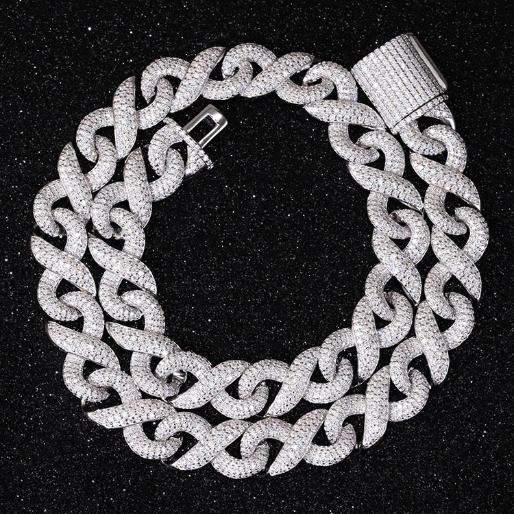 Iced Out Chain Necklace | Row Chain Necklace | Ice Cream Jewelry Co.
