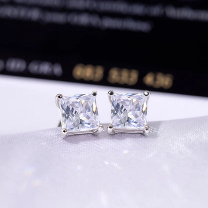 Princess Cut Earrings | Princess Stud Earrings | Ice Cream Jewelry Co.